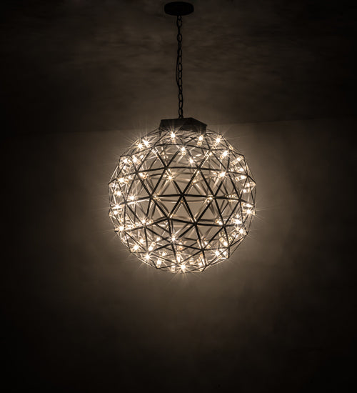 Meyda Lighting Geosphere 24" 87-Light Oil Rubbed Bronze Pendant Light