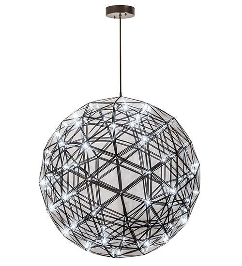 Meyda Lighting Geosphere 44" 92-Light Oil Rubbed Bronze Pendant Light