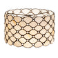 Meyda Lighting Giacomo 13" Beige & Clear Shade Glass