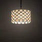 Meyda Lighting Giacomo 13" Mahogany Bronze Pendant Light With Beige & Clear Shade Glass