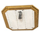 Meyda Lighting Gibbon 31" LED Gold Matte Flush Mount Light With White Statuario Idalight Shade