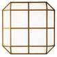 Meyda Lighting Gibbon 31" LED Gold Matte Flush Mount Light With White Statuario Idalight Shade