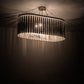 Meyda Lighting Gibson 48" 10-Light Custom Antique Silver Chandelier Light With Silver Shade