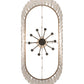 Meyda Lighting Gibson 48" 10-Light Custom Antique Silver Chandelier Light With Silver Shade