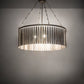 Meyda Lighting Gibson 48" 8-Light Antique Silver Semi-flush Mount Light