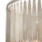 Meyda Lighting Gibson 48" 8-Light Antique Silver Semi-flush Mount Light