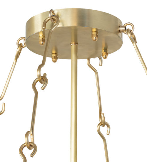 Meyda Lighting Gibson 48" 8-Light Waxed Brass Chandelier