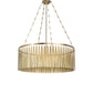 Meyda Lighting Gibson 48" 8-Light Waxed Brass Chandelier