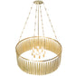 Meyda Lighting Gibson 48" 8-Light Waxed Brass Chandelier