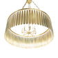 Meyda Lighting Gibson 48" 8-Light Waxed Brass Chandelier