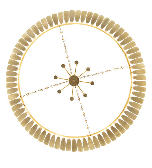 Meyda Lighting Gibson 48" 8-Light Waxed Brass Chandelier