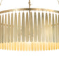 Meyda Lighting Gibson 48" 8-Light Waxed Brass Chandelier