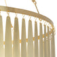 Meyda Lighting Gibson 48" 8-Light Waxed Brass Chandelier