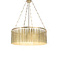 Meyda Lighting Gibson 48" 8-Light Waxed Brass Chandelier