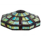 Meyda Lighting Gillette 22" Multi-Colored Stained Shade Glass
