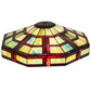 Meyda Lighting Gillette 22" Multi-Colored Stained Shade Glass