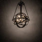 Meyda Lighting Gimbal 36" 8-Light Timeless Bronze Grinado Chandelier