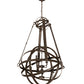 Meyda Lighting Gimbal 36" 8-Light Timeless Bronze Grinado Chandelier