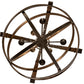 Meyda Lighting Gimbal 36" 8-Light Timeless Bronze Grinado Chandelier