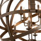 Meyda Lighting Gimbal 36" 8-Light Timeless Bronze Grinado Chandelier