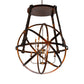 Meyda Lighting Gimbal 46" 8-Light Vintage Copper Grinado Chandelier