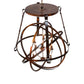 Meyda Lighting Gimbal 46" 8-Light Vintage Copper Grinado Chandelier