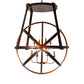 Meyda Lighting Gimbal 46" 8-Light Vintage Copper Grinado Chandelier