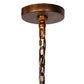 Meyda Lighting Gimbal 46" 8-Light Vintage Copper Grinado Chandelier