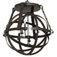Meyda Lighting Gimbal Grinado 32" 6-Light Timeless Bronze Chandelier