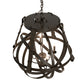 Meyda Lighting Gimbal Grinado 32" 6-Light Timeless Bronze Chandelier
