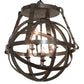 Meyda Lighting Gimbal Grinado 32" 6-Light Timeless Bronze Chandelier