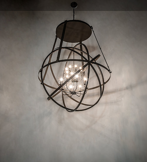 Meyda Lighting Gimbal Grinado 60" 16-Light Timeless Bronze Chandelier