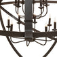 Meyda Lighting Gimbal Grinado 60" 16-Light Timeless Bronze Chandelier
