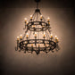 Meyda Lighting Gina 72" 24-Light Timeless Bronze Chandelier With Amber Faux Candlelight