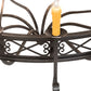 Meyda Lighting Gina 72" 24-Light Timeless Bronze Chandelier With Amber Faux Candlelight