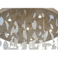 Meyda Lighting Ginkgo Leaf 44" 6-Light Champagne Metallic Cascading Pendant Light With Pearlstone Idalight Ginkgo Leaves Shade