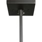 Meyda Lighting Giradeau 96" 7-Light Oil Rubbed Bronze Wood Beam Island Pendant Light With Walnut Stained Oakwood Shade
