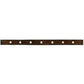 Meyda Lighting Giradeau 96" 7-Light Oil Rubbed Bronze Wood Beam Island Pendant Light With Walnut Stained Oakwood Shade