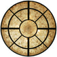 Meyda Lighting Glendale 25" 4-Light Timeless Bronze Mission Inverted Pendant Light With Silver Mica Shade Glass