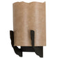 Meyda Lighting Gleras 8" 2-Light Oil Rubbed Bronze Wall Sconce With Beige Parchment Shade