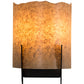 Meyda Lighting Gleras 8" 2-Light Oil Rubbed Bronze Wall Sconce With Beige Parchment Shade