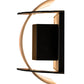 Meyda Lighting Gleras 8" 2-Light Oil Rubbed Bronze Wall Sconce With Beige Parchment Shade