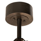 Meyda Lighting Golden Forge 44" 8-Light Timeless Bronze Chandelier With Silver Mica Shade Glass and Fan