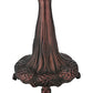 Meyda Lighting Golden Lily 10" 2-Light Mahogany Bronze Table Lamp Base