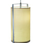 Meyda Lighting Golden Living 10" 2-Light Stainless Steel Pendant Light With Beige & White Shade
