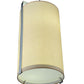 Meyda Lighting Golden Living 10" 2-Light Stainless Steel Pendant Light With Beige & White Shade