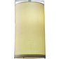 Meyda Lighting Golden Living 10" 2-Light Stainless Steel Pendant Light With Beige & White Shade