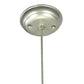 Meyda Lighting Golden Living 10" 2-Light Stainless Steel Pendant Light With Beige & White Shade