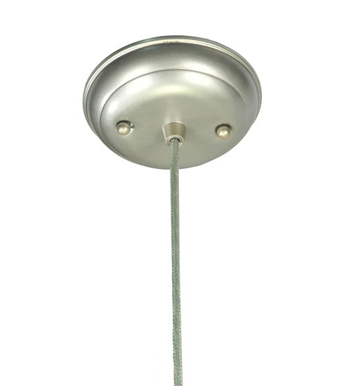Meyda Lighting Golden Living 10" 2-Light Stainless Steel Pendant Light With Beige & White Shade