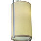 Meyda Lighting Golden Living 10" 2-Light Stainless Steel Pendant Light With Beige & White Shade